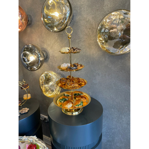 Support à gâteau en métal à hauteur réglable, 4 niveaux, design polyvalent, personnalisable pour la présentation de gâteaux lors de toute événement, y compris les réunions informelles - Product Image 2