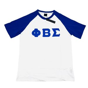 Camisa Premium Raglán Blanca y Azul de Phi Beta Sigma para Hombre, Ajuste Cómodo, Prenda de Alta Calidad para Fraternidad Griega, Ropa Casual - Product Image 2