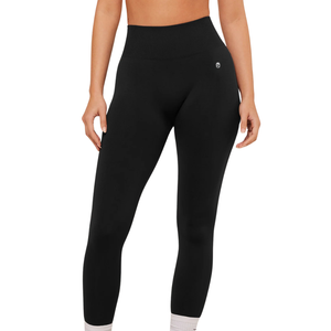 Leggings de performance noirs taille haute pour femme, extensibles, pour la gym, le yoga, l'entraînement, la course, vêtements de sport confortables, coupe sculptante - Product Image 1