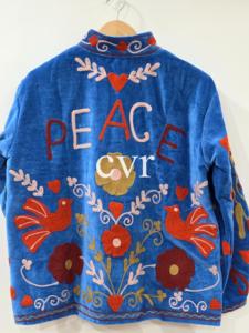 Hand Embroidered Uzbek Handmade Velvet Women's Luxury Coat Outerwear Suzani Eco-Friendly Suzani Velvet Winter <b>Boho</b> for Party - Product Image 4