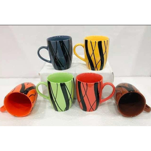 Ensemble de tasses à lait en céramique classiques - Product Image 1