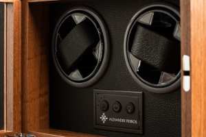Alexander Ferros Double <b>Watch</b> Winder Mechanical Miyota Movement Leather Strap Water Resistant Stainless Steel <b>Case</b> - Product Image 3