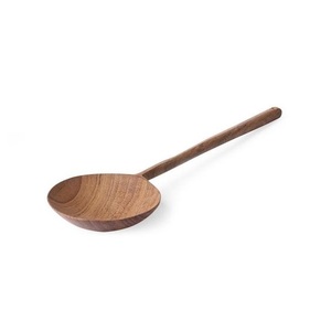 Juego de espátulas de madera natural, utensilios de cocina de madera hechos a mano para cocinar, freír, revolver y servir - Product Image 4