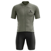 Tenue de cyclisme légère en polyester respirant, maillot de vélo personnalisé, short rembourré, vêtements de sport performants pour les professionnels