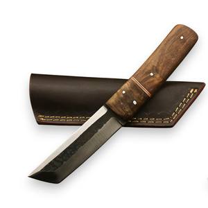 Cuchillo Tanto de Hoja Fija de 6 Pulgadas, Forjado a Mano, Estilo Nórdico, Grado Industrial, Acero al Carbono, para Caza y Camping, con Funda, OEM - Product Image 1