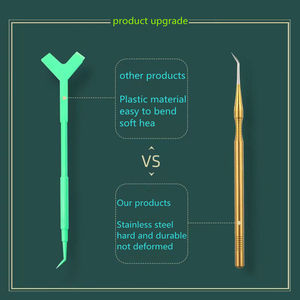 Outil de rehaussement de cils en acier inoxydable, séparateur de cils professionnel, peigne applicateur de précision fine pour rehaussement de cils et beauté - Product Image 3