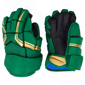 Gants de hockey sur glace à doigts entiers avec fermeture auto-agrippante, blanc et bleu marine, équipement de protection sportif unisexe, design 2026 - Product Image 6
