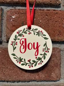 Elegante Adorno Navideño Redondo de Metal, Adornos Navideños de Madera Personalizados, Colgantes para Árbol de Navidad Cortados con Láser para Decoración del Hogar - Product Image 2