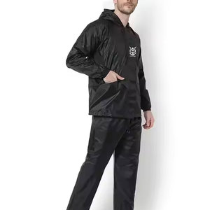 Trajes cortavientos transpirables de diseño moderno en color sólido para hombre, trajes cortavientos de diseño personalizado. - Product Image 3