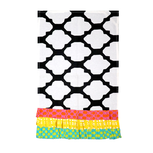 Toallas de Cocina de Algodón con Diseño Impreso de Primera Calidad, Alta Absorbencia, con Volantes - Product Image 3
