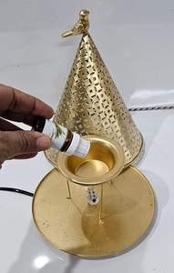 Brûleur d'huile aromatique électrique en métal, design marocain, diffuseur d'aromathérapie pour la maison et le bureau - Product Image 2
