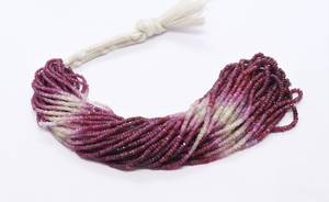 Cuentas facetadas de rubí rosa natural AAA de 2.5-3.5 mm, cuentas de rubí genuino facetadas de 16 pulgadas para la fabricación de joyería al por mayor. - Product Image 3