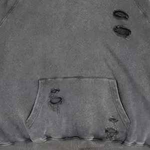 Hoodies à fermeture éclair sur mesure, service OEM, pour l'hiver, coupe oversize, grammage lourd, couleur unie, effet délavé à l'acide, vieilli et décoloré par le soleil - Product Image 2