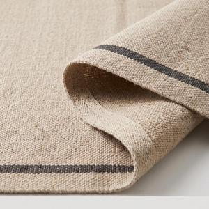 Alfombra Moderna Minimalista Tejida a Mano de Lana, Color Beige Neutro, Antideslizante, Pelo Medio, Tejido Plano, Alfombra Contemporánea para Piso - Product Image 6