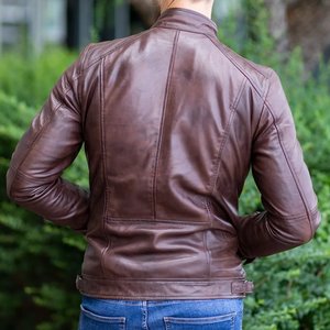 Nouveautés : Veste noire personnalisée avec logo pour homme, vestes en cuir vintage pour homme, vestes de haute qualité, veste d'hiver streetwear - Product Image 2