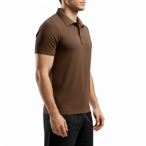 Polo en coton tricoté 100 % de haute qualité, respirant, avec design personnalisé sur le devant, pour hommes et femmes, vente en gros - Product Image 3