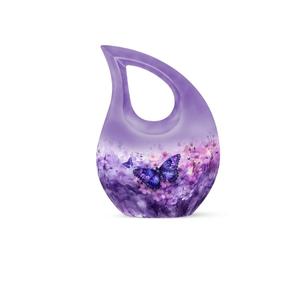 Hermosa urna de cremación con forma de lágrima de mariposa para cenizas humanas, hermosa urna funeraria para cenizas humanas, mini urna. - Product Image 1