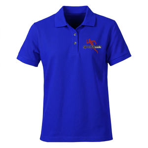 Polo à manches courtes rouge pour homme Sportscode, col boutonné, style sportif - Product Image 3