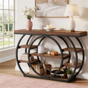 Consolle Principale con Tavolino da Divano e Espositore Decorativo - Elegante Arredamento per la Casa - Product Image 1
