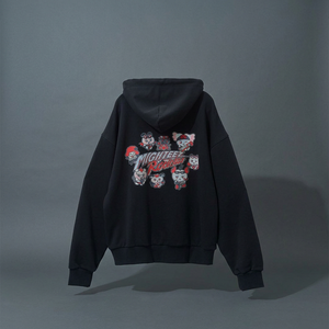 [Produit 100% officiel de Corée] Sweat-shirt à capuche zippé MICHTEEZ Rockstar noir, design Kpop Music Rock & Roll, pour tous les âges, unisexe - Product Image 3