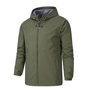Veste coupe-vent avec fermeture éclair, coupe-vent et chaude, vêtements de sport pour hommes, vêtements de sport de plein air - Product Image 5
