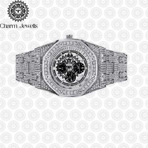 Charm Men's Luxury Stainless Steel Watch 40mm Round Case Mechanical Movement <b>Chronograph</b> Glass Crystal Dial - Product Image 4