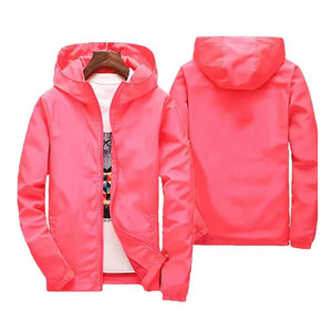 New <b>Men's</b> Breathable <b>Jacket</b> Spring And Autumn Zipper Hooded Windbreaker <b>Long</b>-sleeved Custom Design Custom - Product Image 1