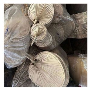 Vintage Boho Palm Leaf handfan <b>Unique</b> Handmade handfan for Home and Event Decor - Product Image 6