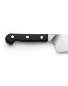7 Inch Chef <b>Knife</b> with Black Three Rivet Handle and Silver Blade for Restaurant Kitchen Chopping <b>Slicing</b> and Kitchen Preparation - Product Image 6