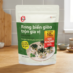 Alga Marina Coreana Sazonada al por Mayor - Láminas de Alga Crujiente Mezcladas con Condimento Gim Jaban 40g O'food - Product Image 1