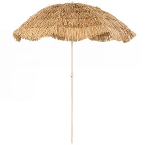 Sombrilla Tiki de 6 pies, estilo hawaiano, para patio, con 8 varillas y bolsa de transporte, para palapa tropical o bar Tiki al aire libre - Product Image 1