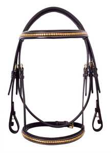 Bridon en cuir de cheval de qualité supérieure avec rênes, pour l'équitation anglaise et western, durable et confortable, vente en gros pour l'équitation - Product Image 3