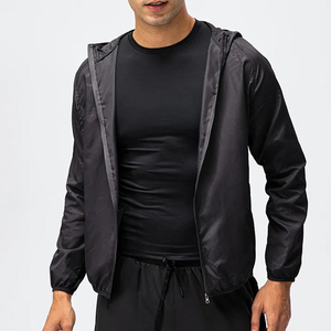 Fashionable Street Style Nylon Track Jacket Lightweight Solid Color Full Zip Up Tracksuit Set Low MOQ Sportswear Gym Windbreaker - Product Image 6