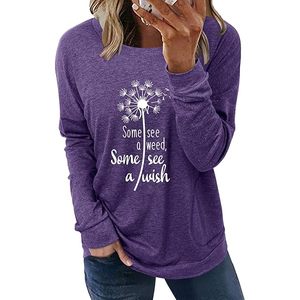Full sleeve Printed <b>Top</b> Women's Leisure T-Shirt for Spring/Summer <b>One</b>-Color Standard - Product Image 1