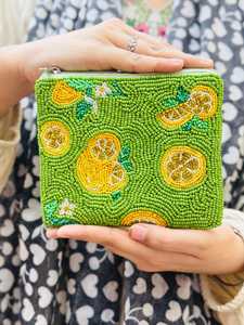Handcrafted Beaded Embroidery Coin Pouch Small Zipper <b>Wallet</b> Decorative Beadwork Change Purse Fashion Accessories <b>Fabric</b> Crafts - Product Image 1