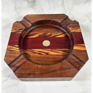 Cendrier en bois de luxe, finition rustique haut de gamme, décoration unique pour fumeurs - Product Image 4