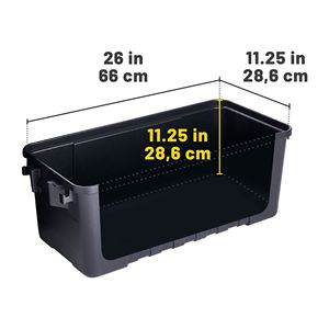 Scatola Portaoggetti per Casa 35L, Contenitore Chiudibile Arancione Fluorescente, Capacità 10kg per Organizzazione Ufficio - Product Image 4