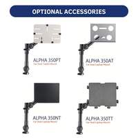 Support de fixation robuste pour siège de voiture, en aluminium, pour ordinateur portable, tablette, iPad, appareil photo, télescopique, à dégagement rapide, 3 kg