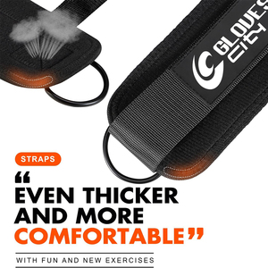 ถุงมือออกกำลังกาย GLOVES City Custom Logo แบบหนาพิเศษ บุนีโอพรีน สายรัดข้อเท้า ยกน้ำหนัก กันลื่น ระบายอากาศ เป็นมิตรกับสิ่งแวดล้อม แบบวงแหวนคู่ - Product Image 2