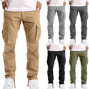 Pantalon Cargo Baggy Homme en Gros, 6 Poches, Coton de Haute Qualité, Élastique, Style Empilé, Personnalisable - Product Image 3