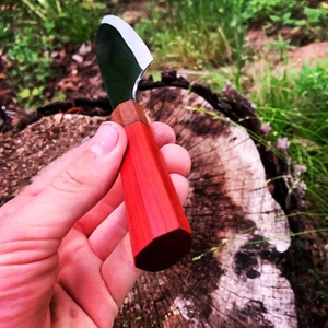 Cuchillo de Chef de acero inoxidable hecho a mano personalizado de alta calidad mango de madera con cuchillo de Chef de vaina de cuero puro - Product Image 2