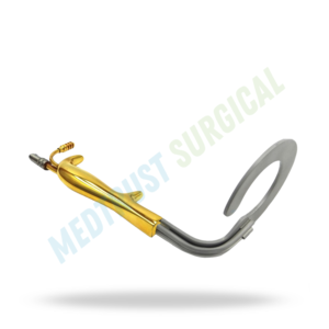 Retractor de Seno Circular Tipo C con Fibra Óptica de 23 cm, Instrumento Quirúrgico, Herramienta de Retracción Iluminada para Cirugía de Seno - Product Image 3