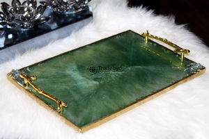 Bandeja Decorativa de Resina de Lujo, Plato para Servir Hecho a Mano para Comedor y Mesas de Centro, Tradebyd - Product Image 4