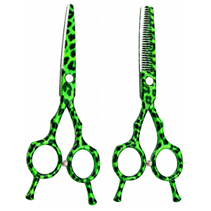 Ciseaux de coiffure professionnels personnalisés avec logo, lames en acier inoxydable, sécurité pour gauchers, faible MOQ, fournisseur OEM, durables - Product Image 1