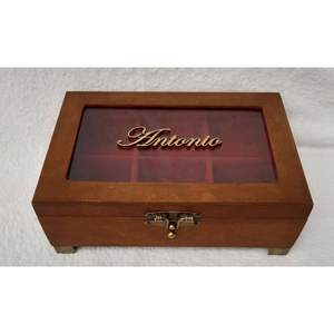 Boîte de rangement pour fruits secs en bois et acrylique artisanale pour les mariages, rangement décoratif - Product Image 6