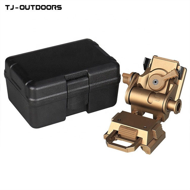 TJ-OUTDOORS L4G24 Night Vision Tactical 6x Fast Moving Helmet Mounting Bracket-Space Aluminum Compatible PVS 15/18/31