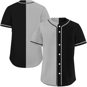 Camiseta de Béisbol Duradera para Hombre, 100% Poliéster, Transpirable, de Secado Rápido, Uniforme Personalizado con Logotipo y Bolsillos Laterales - Product Image 4
