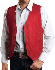 Chaleco de Cuero Personalizado para Hombre, Estilo Motero, Duradero, con Logotipo OEM Disponible, Venta al Por Mayor - Product Image 1