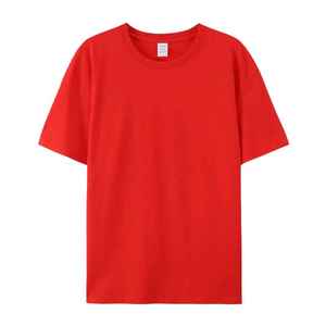 T-shirt en coton vert olive pour homme, manches courtes, col rond, coupe classique, décontracté, couleur unie, jersey tricoté, teint uni - Product Image 4