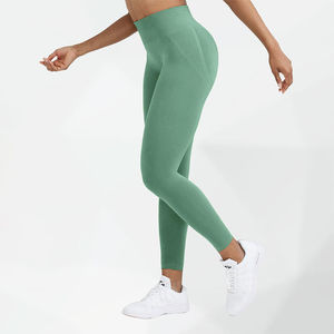 Conjunto de 2 Piezas de Leggings de Yoga para Mujer, Tallas Grandes, Transpirables, Impermeables, que Absorben el Sudor, Cintura Media, con Sujetador Deportivo - Product Image 1